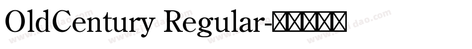 OldCentury Regular字体转换